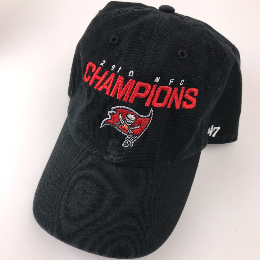 2020 NFC Champions Tampa Bay Buccaneers black cotton hat buckle back